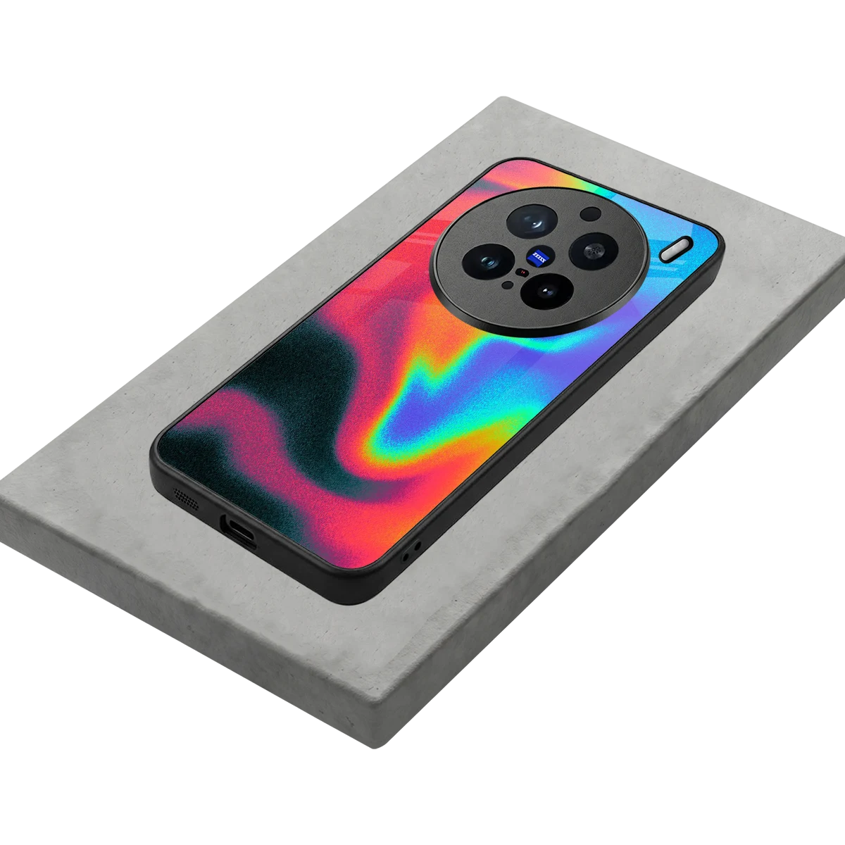 Whirlwind Aura stylish phone case for vivo x200 pro | glossy glass and slim fit