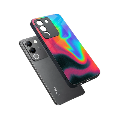 Whirlwind Aura sleek vivo y200 5g cover with tempered glass back and TPU edges