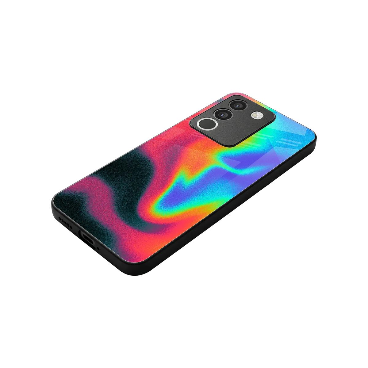 Whirlwind Aura stylish phone case for vivo y200 5g | glossy glass and slim fit