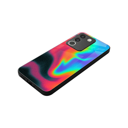 Whirlwind Aura stylish phone case for vivo y200 5g | glossy glass and slim fit