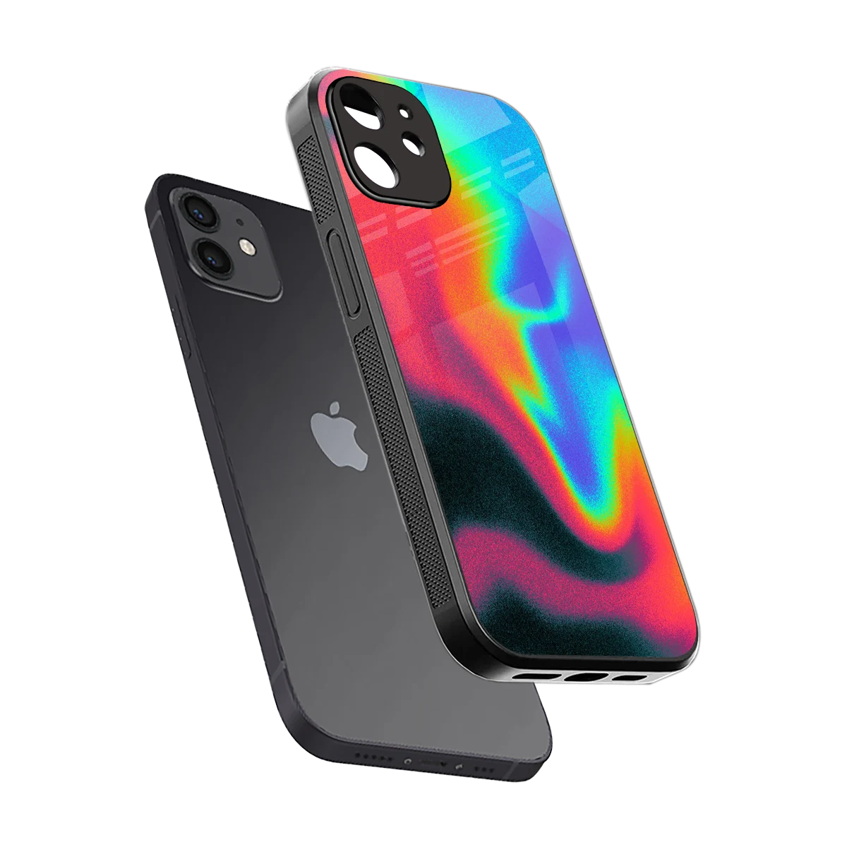 Whirlwind Aura sleek iphone 12 cover with tempered glass back and TPU edges