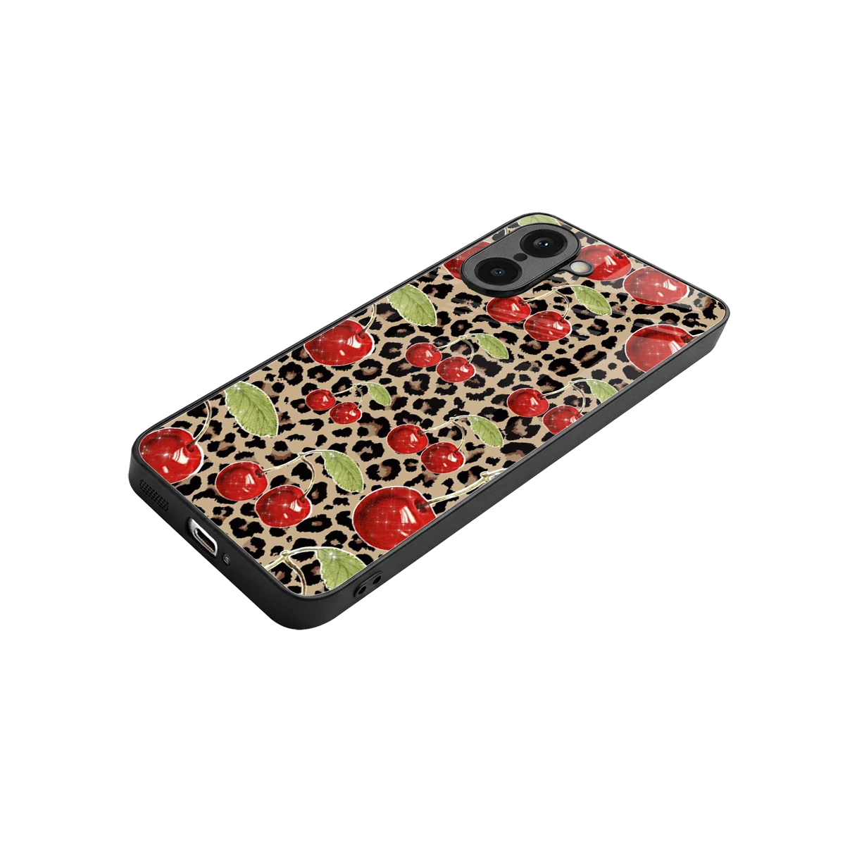 Wild Cherries stylish phone case for oneplus nord ce5 5g | glossy glass and slim fit