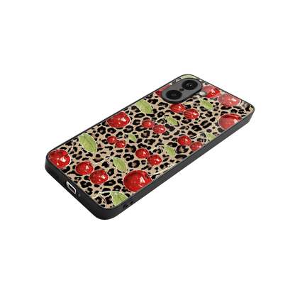 Wild Cherries stylish phone case for oneplus nord ce5 5g | glossy glass and slim fit