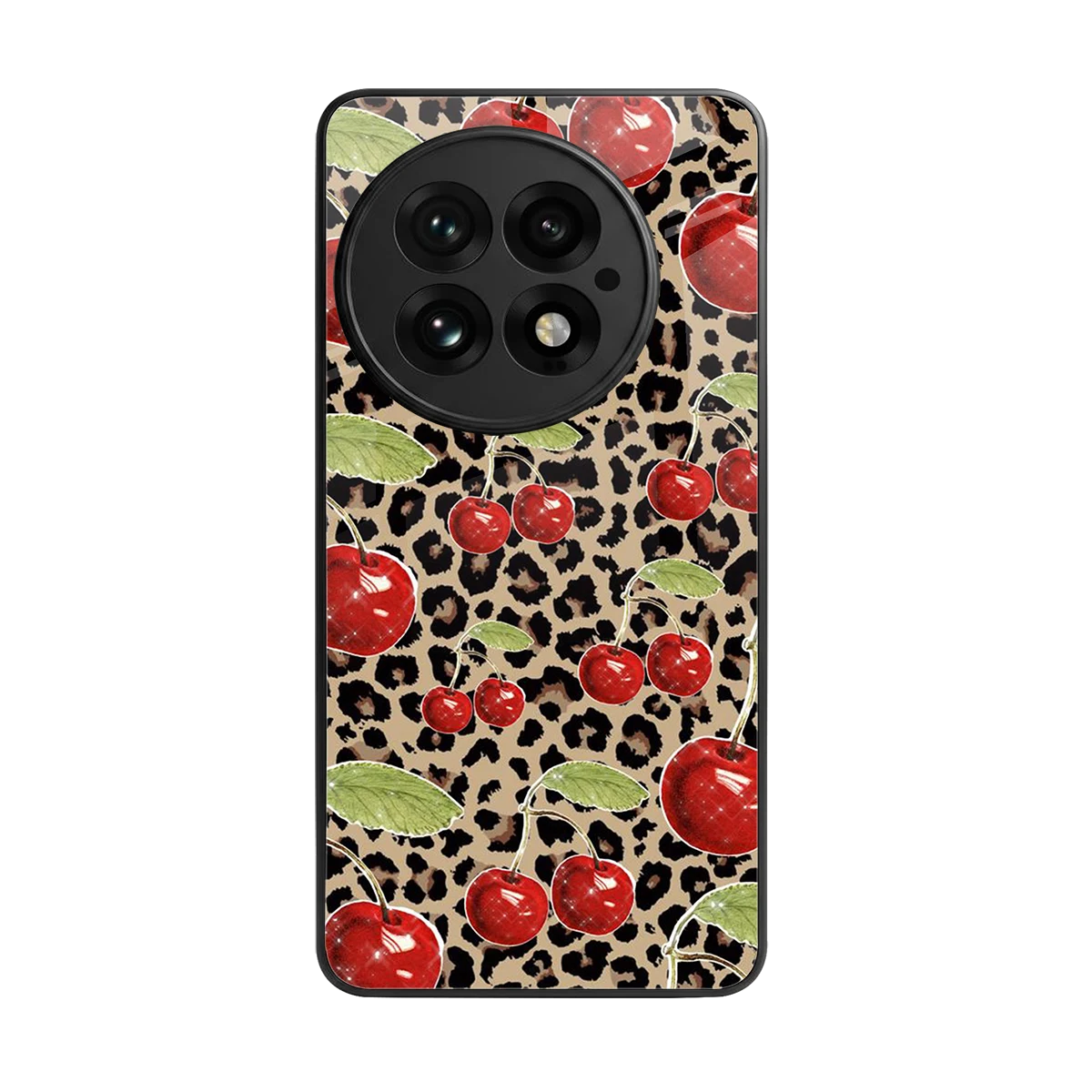 Wild Cherries back phone cover | glass case for oneplus 13