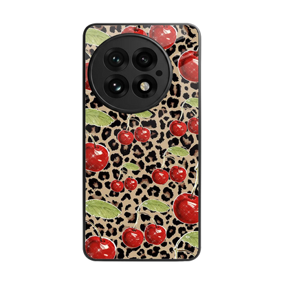 Wild Cherries back phone cover | glass case for oneplus 13