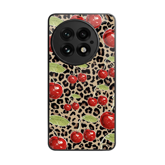 Wild Cherries back phone cover | glass case for oneplus 13
