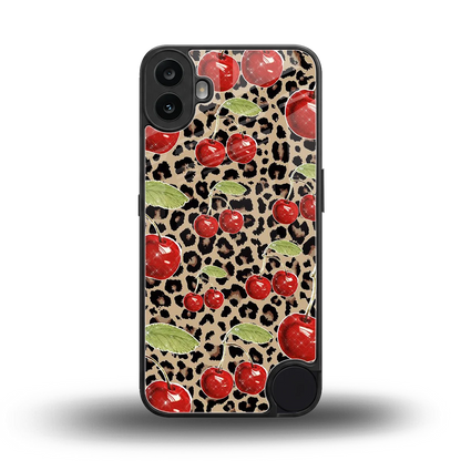 Wild Cherries back phone cover | glass case for cmf nothing phone 1