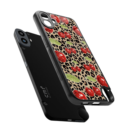 Wild Cherries sleek cmf nothing phone 1 cover with tempered glass back and TPU edges