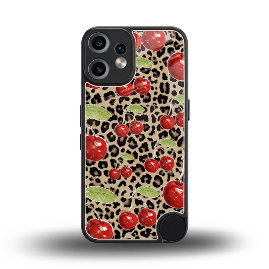 Wild Cherries back phone cover | glass case for cmf nothing phone 2 pro