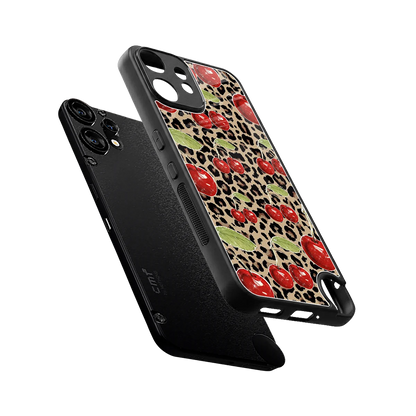 Wild Cherries sleek cmf nothing phone 2 pro cover with tempered glass back and TPU edges