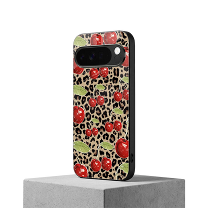 Wild Cherries google pixel 10 pro xl mobile cover | shockproof glass phone case