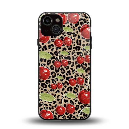 Wild Cherries back phone cover | glass case for iphone 13