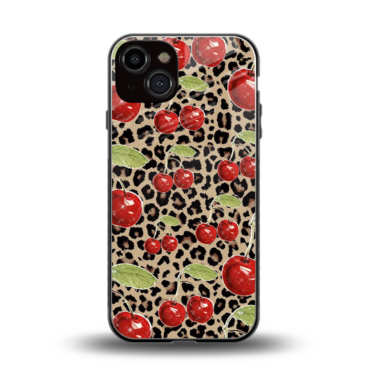 Wild Cherries back phone cover | glass case for iphone 13