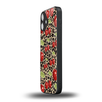 Wild Cherries iphone 16 plus mobile cover | shockproof glass phone case