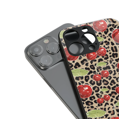 Wild Cherries stylish phone case for iPhone 16 | glossy glass and slim fit