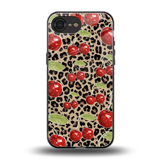 Wild Cherries back phone cover | glass case for iphone 17e
