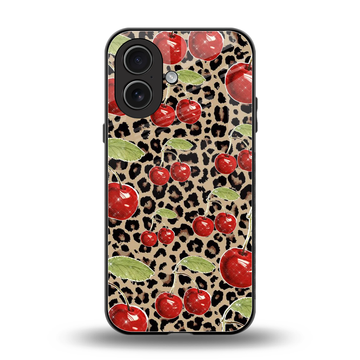 Wild Cherries back phone cover | glass case for iphone 17