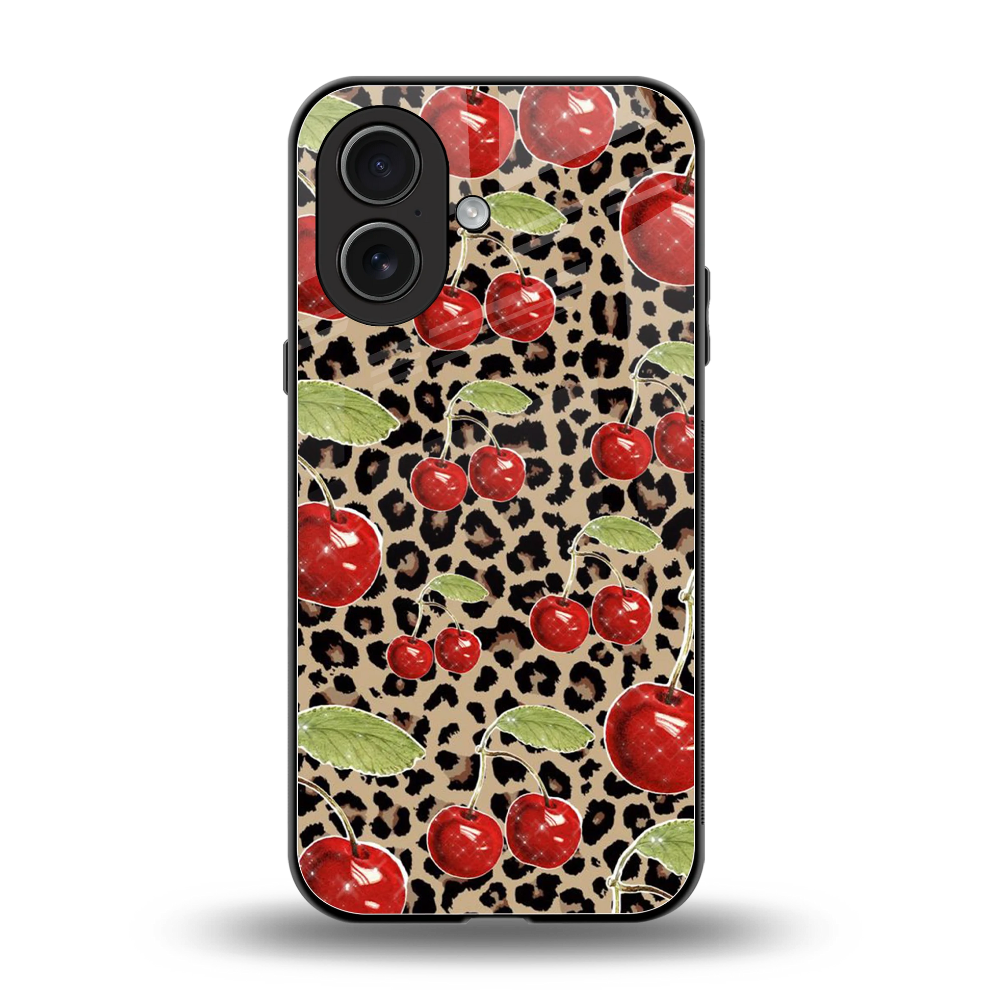 Wild Cherries back phone cover | glass case for iphone 17