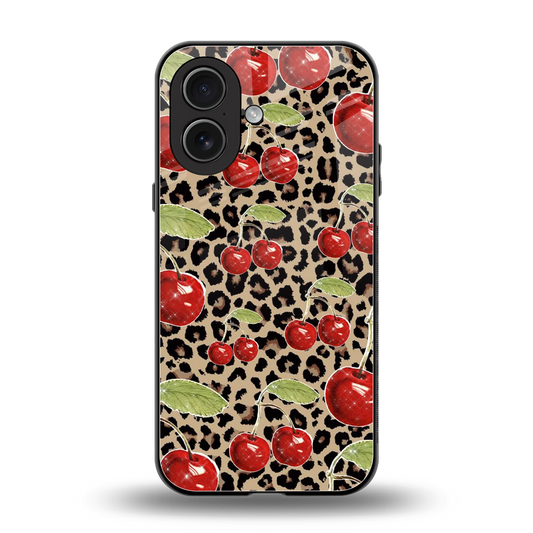 Wild Cherries back phone cover | glass case for iphone 17
