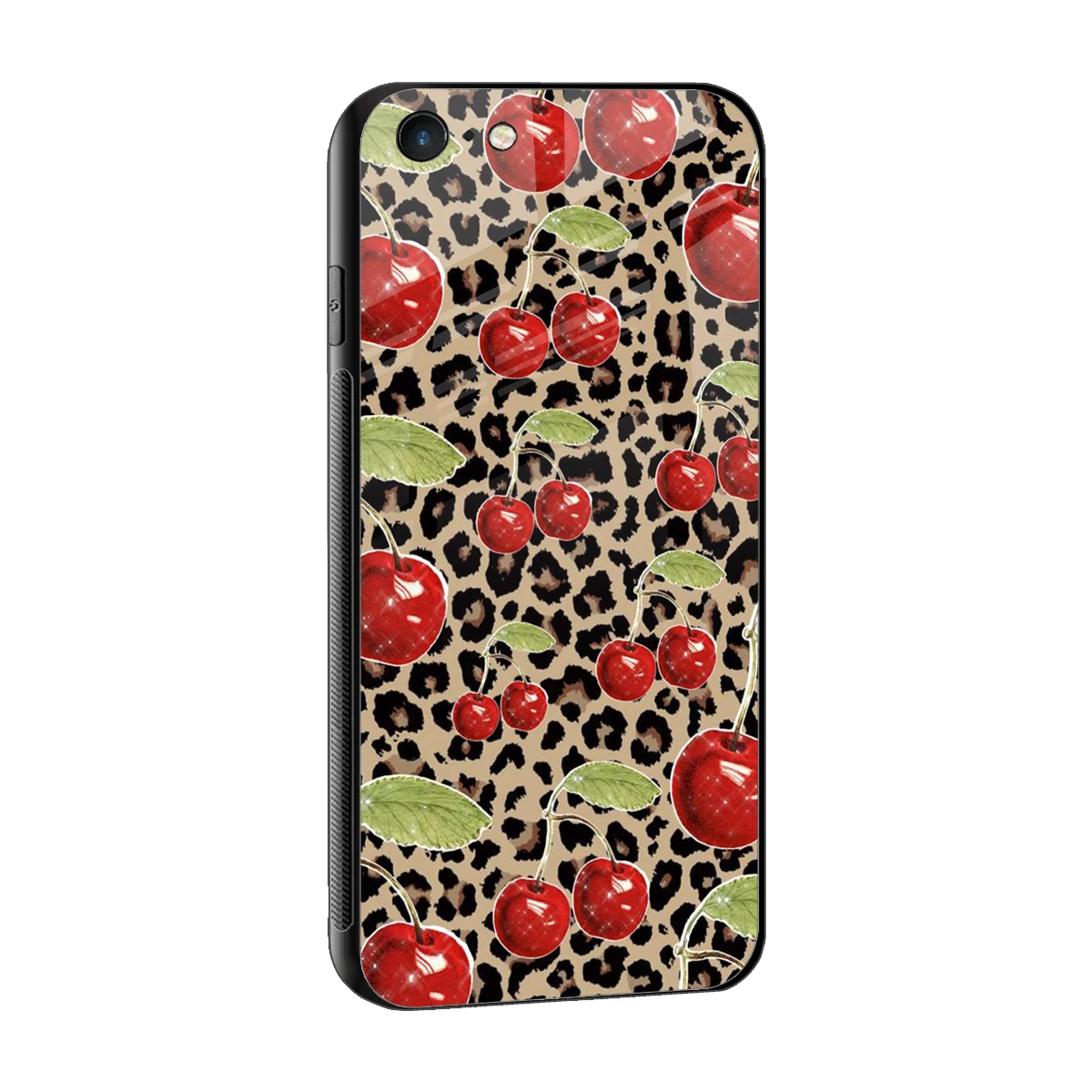 Wild Cherries sleek iphone 6 cover with tempered glass back and TPU edges