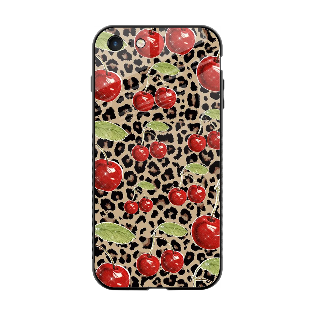 Wild Cherries back phone cover | glass case for iphone 7