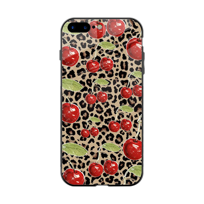 Wild Cherries back phone cover | glass case for iphone 7 plus
