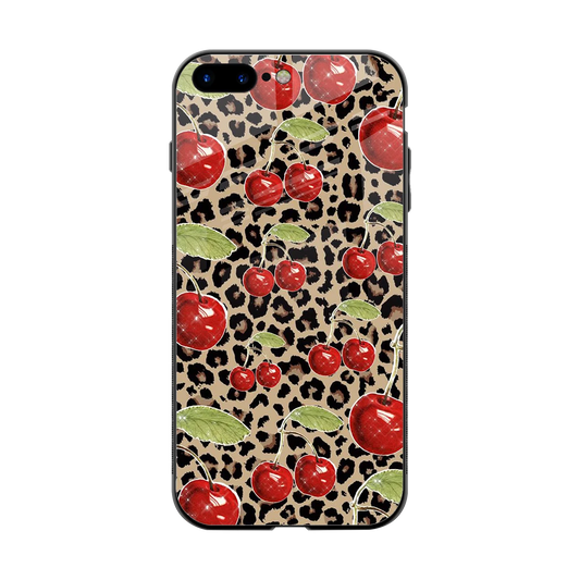 Wild Cherries back phone cover | glass case for iphone 7 plus