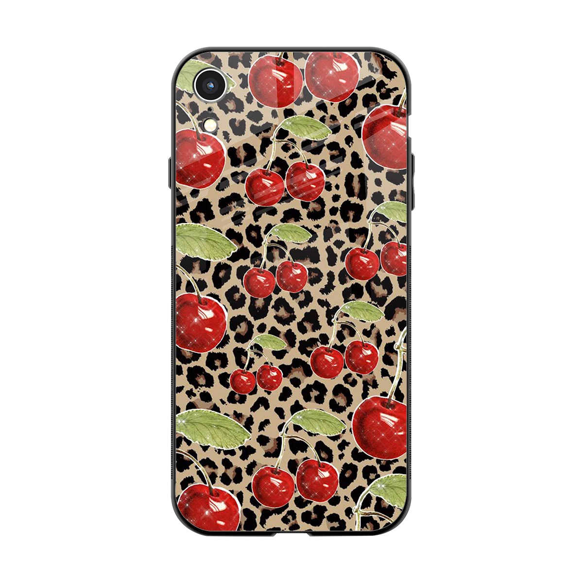 Wild Cherries back phone cover | glass case for iphone xr