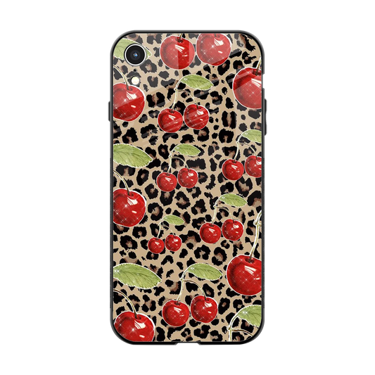 Wild Cherries back phone cover | glass case for iphone xr