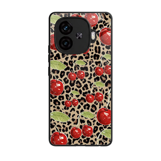 Wild Cherries back phone cover | glass case for iqoo neo 10r 5g