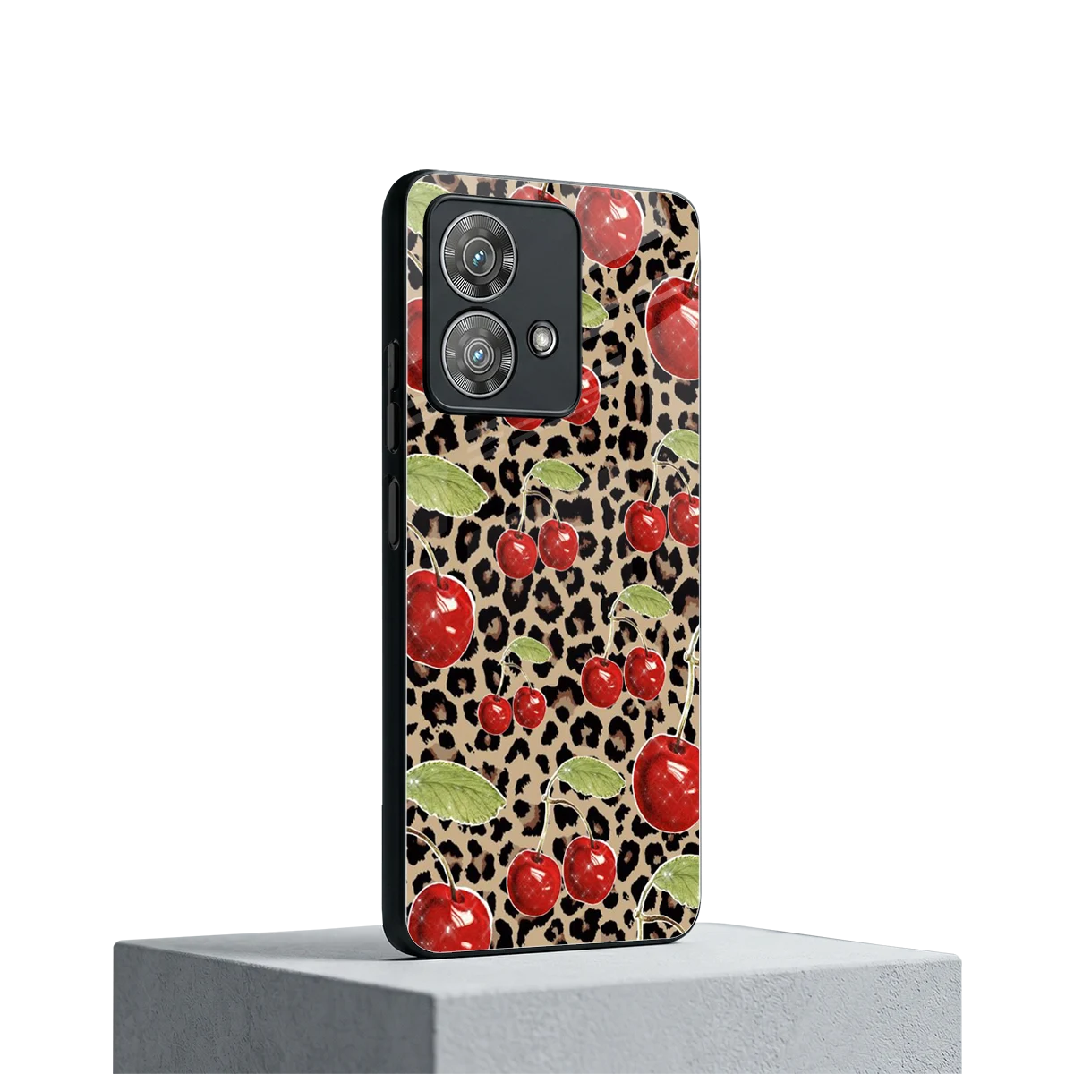 Wild Cherries motorola edge 40 neo 5g mobile cover | shockproof glass phone case