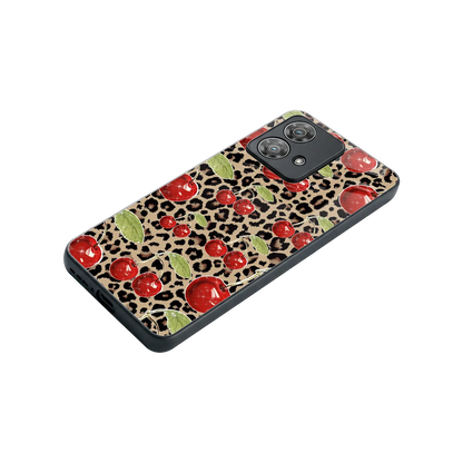Wild Cherries stylish phone case for motorola edge 40 neo 5g | glossy glass and slim fit