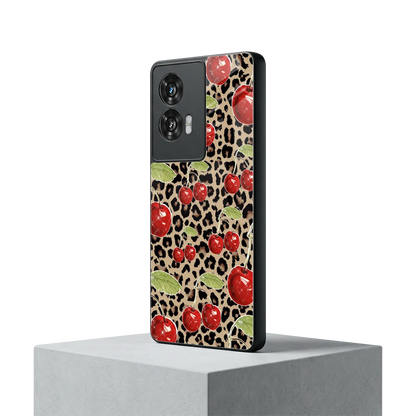 Wild Cherries motorola edge 50 fusion mobile cover | shockproof glass phone case