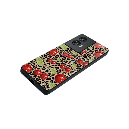 Wild Cherries stylish phone case for motorola edge 50 fusion | glossy glass and slim fit