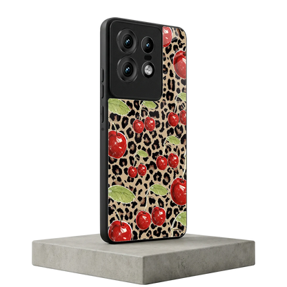 Wild Cherries motorola edge 50 pro mobile cover | shockproof glass phone case