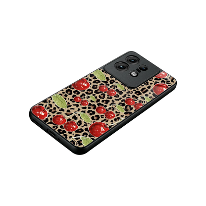Wild Cherries stylish phone case for motorola edge 50 pro | glossy glass and slim fit