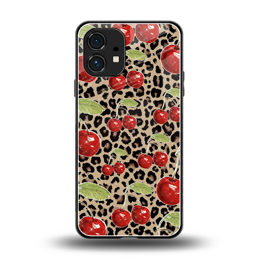Wild Cherries back phone cover | glass case for nothing phone 1