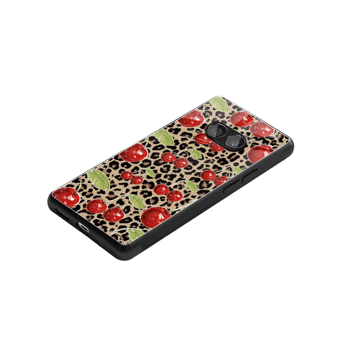 Wild Cherries stylish phone case for nothing phone 2a | glossy glass and slim fit
