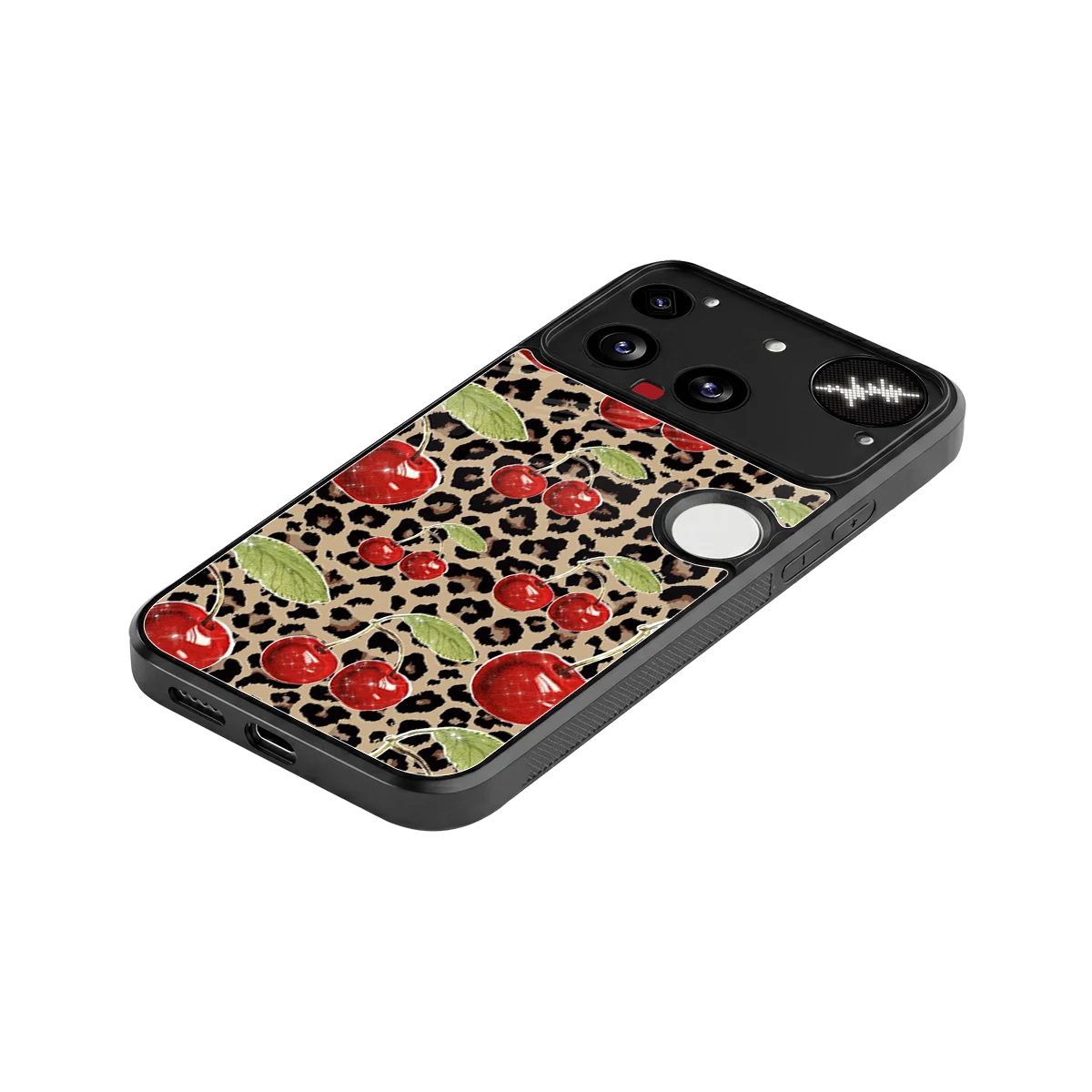 Wild Cherries stylish phone case for nothing phone 3 | glossy glass and slim fit