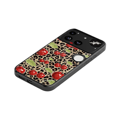 Wild Cherries stylish phone case for nothing phone 3 | glossy glass and slim fit