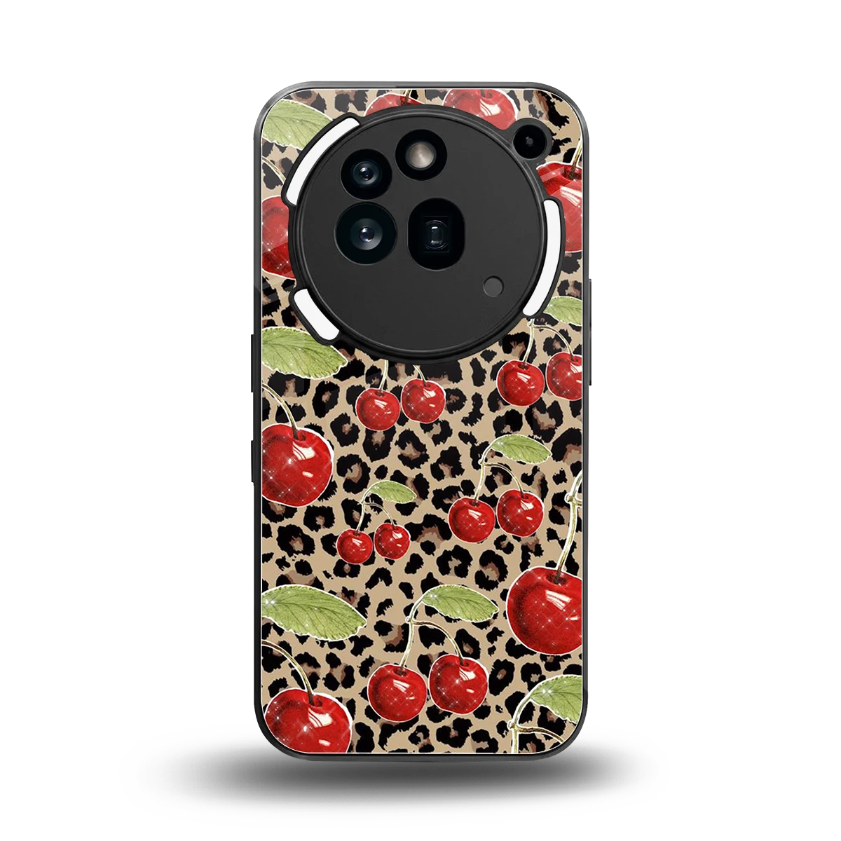 Wild Cherries back phone cover | glass case for nothing phone 3a pro
