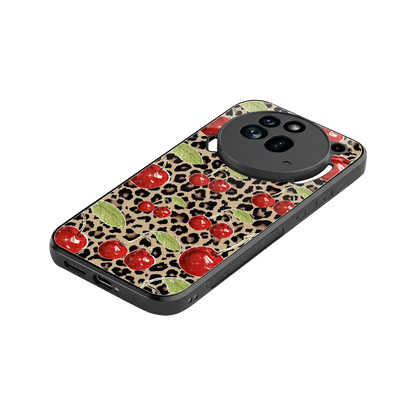 Wild Cherries stylish phone case for nothing phone 3a pro | glossy glass and slim fit