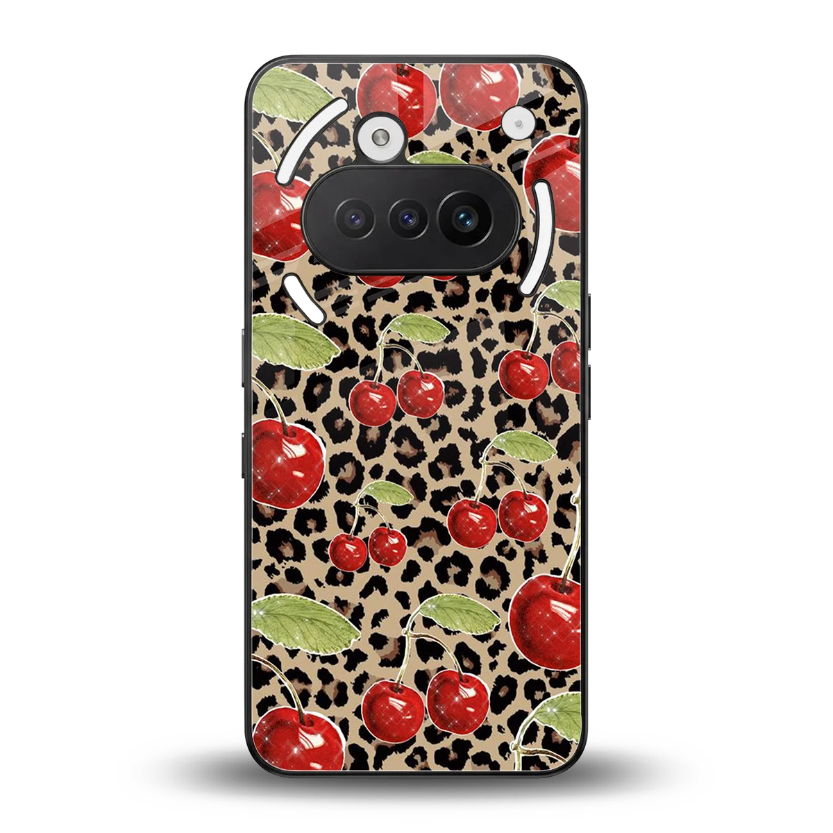 Wild Cherries back phone cover | glass case for nothing phone 3a