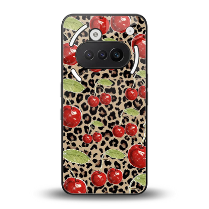 Wild Cherries back phone cover | glass case for nothing phone 3a