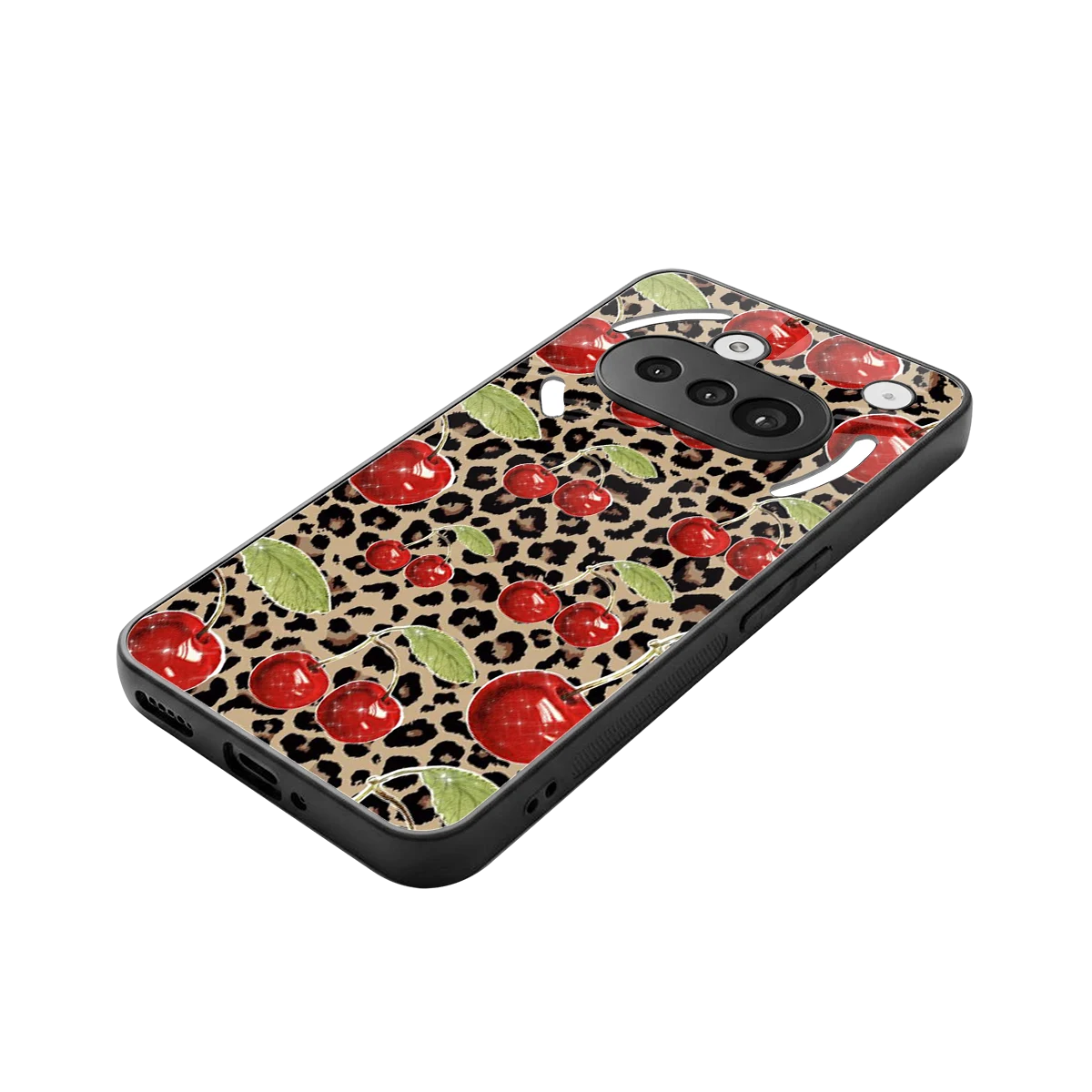 Wild Cherries stylish phone case for nothing phone 3a | glossy glass and slim fit