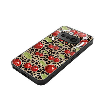 Wild Cherries stylish phone case for nothing phone 3a | glossy glass and slim fit