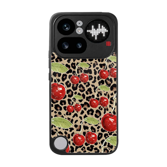 Wild Cherries back phone cover | glass case for nothing phone 4a pro