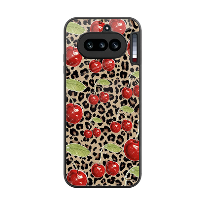 Wild Cherries back phone cover | glass case for nothing phone 4a
