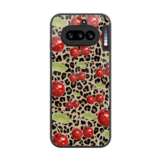Wild Cherries back phone cover | glass case for nothing phone 4a