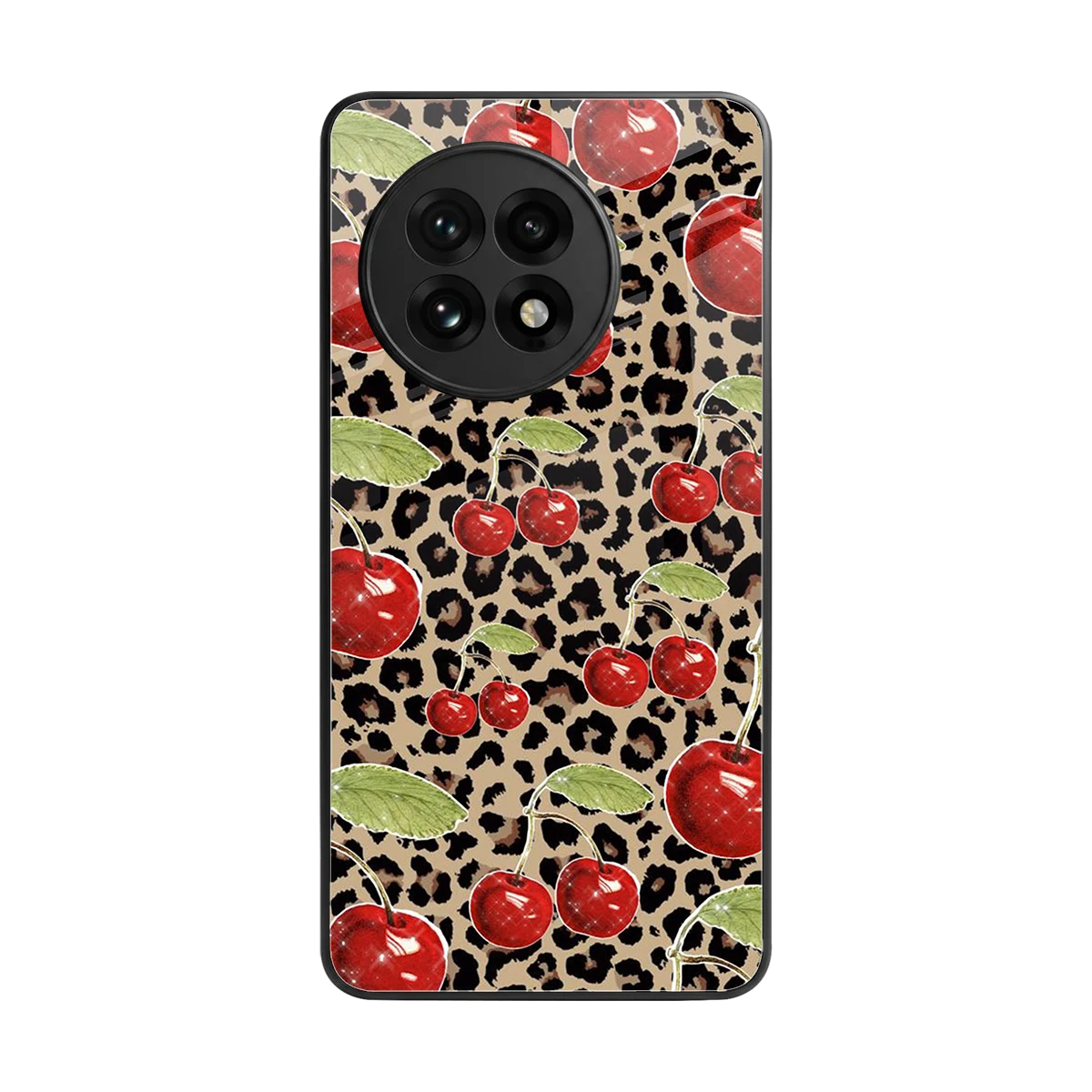 Wild Cherries back phone cover | glass case for oneplus 13r